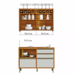 Imagen de Kit Mueble de cocina Baronesa off withe 120 cm