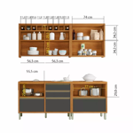 Imagen de Kit Mueble de cocina Baronesa grafito 200