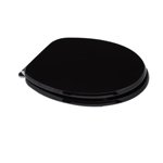 Imagen de Tapa inodoro negra en MDF con herraje metálico