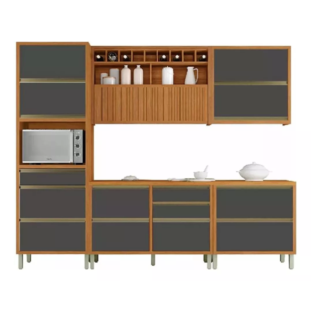 Imagen de Kit Mueble de cocina Baronesa grafito 270 cm