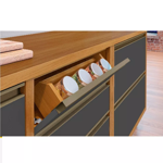 Imagen de Kit Mueble de cocina Baronesa grafito 242 x 253 cm