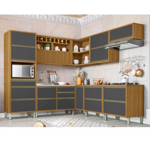 Imagen de Kit Mueble de cocina Baronesa grafito 242 x 253 cm
