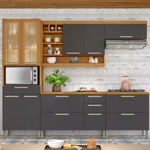Imagen de kit Mueble de cocina Burguesa grafito 270 cm