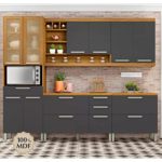 Imagen de kit Mueble de cocina Burguesa grafito 270 cm 2