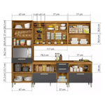 Imagen de kit Mueble de cocina Burguesa grafito 270 cm 2