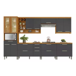 Imagen de kit Mueble de cocina Burguesa grafito 350 cm