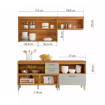 Imagen de Kit mueble de cocina Princesa off white 200 cm