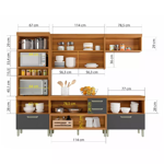 Imagen de Kit mueble de cocina Princesa Gris 270 cm