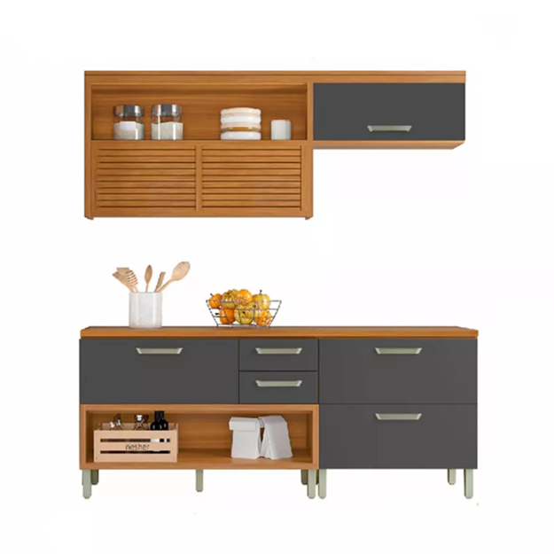 Imagen de Kit mueble de cocina Princesa Gris 200 cm