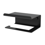 Imagen de PORTARROLLOS CON ESTANTE NEGRO MATE