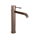 Imagen de Grifería de lavatorio Monocomando alto de mesada Signature bronce cepillado