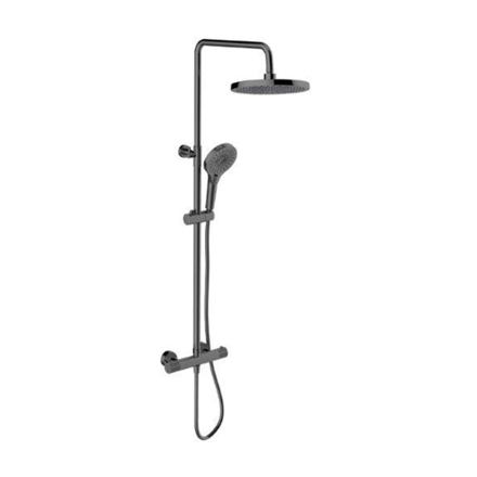 Imagen de Barral de ducha exterior termostático Signature grafito