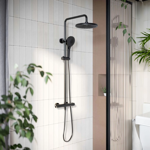 Imagen de Barral de ducha exterior termostático Signature grafito