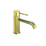 Imagen de Grifería de lavatorio Monocomando bajo de mesada Signature Oro cepillado