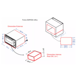 Imagen de Horno de empotrar esi 45L FOGATTI