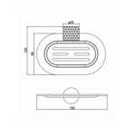 Imagen de Jabonera SIGNATURE grafito