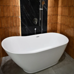 Imagen de Bañera autoportante acrilico blanco mate AQUALIA