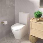 Imagen de Porta rollo acero inoxidable oro cepillado Aqualia