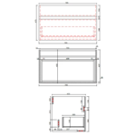Imagen de Mueble de baño suspendido Aqualía blanco con bacha de loza