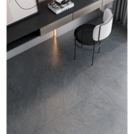 Imagen de Porcelanato para piso y pared Soho Graphite 70x70 cm Mate y Rectificado