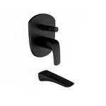 Imagen de Grifería de ducha Monocomando de embutir Epuyen Negro Mate