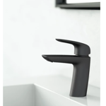Imagen de Grifería de lavatorio Monocomando de mesada Epuyen negro mate