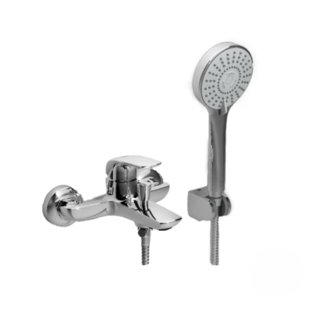 Imagen de Grifería de ducha Monocomando exterior con transferencia Epuyen cromado