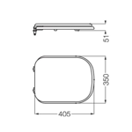Imagen de Asiento de inodoro Ferrum Bari MDF Herraje pp