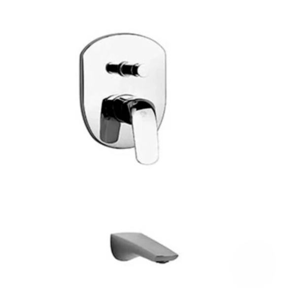 Imagen de Grifería de ducha Monocomando de embutir Epuyen cromado