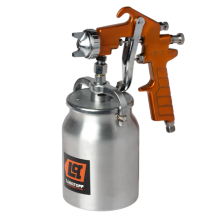 Imagen de Pistola de pintar alta presión-tacho aluminio 1 lt