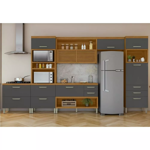 Imagen de Kit mueble de cocina Princesa Gris 414 cm