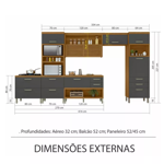 Imagen de Kit mueble de cocina Princesa Gris 414 cm