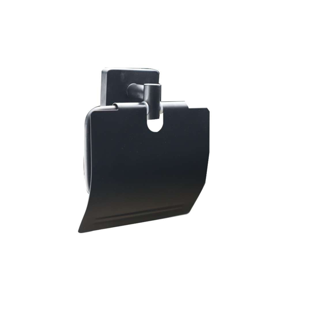 Imagen de Porta rollo con tapa Negro Mate NOAR