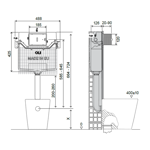 Imagen de Cisterna de embutir Oli 120 Plus doble descarga