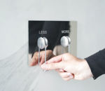 Imagen de Placa pulsador Less Is More cromo brillo OLI