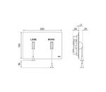 Imagen de Placa pulsador Less Is More cromo brillo OLI