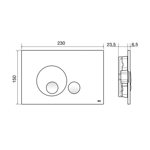 Imagen de Placa pulsadora Oli Globe blanco anti bacteriano