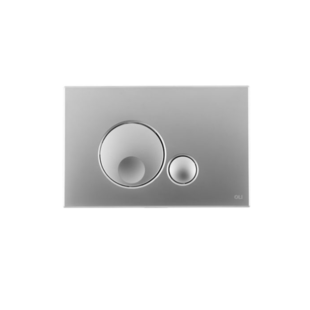 Imagen de Placa pulsadora Oli Globe Cromo mate