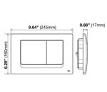 Imagen de Placa pulsadora Oli Ria cromo mate cisterna embutir