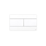 Imagen de Placa pulsadora Oli Slim blanca mate cisterna embutir