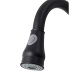 Imagen de Grifería de cocina Monocomando de mesada extensible Vintage Negro Mate