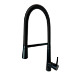Imagen de Grifería de cocina Monocomando de mesada Chef Pico móvil Negro Mate