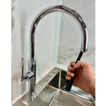 Imagen de Grifería de cocina Monocomando de mesada extensible Cromo Brillante