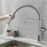 Imagen de Grifería de cocina Monocomando de mesada Chef Pico móvil Cromo