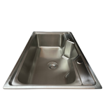 Imagen de Pileta simple grande acero 80x50x21 Satinada