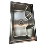 Imagen de Pileta simple grande acero 80x50x21 Satinada