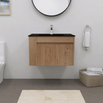 Imagen de Bacha de sobreponer rectangular 60x46 cm c/mesa negro mate Dmc