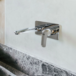 Imagen de Grifería de lavatorio Monocomando de pared Epuyen cromado