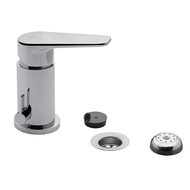 Imagen de Griferia de bidet Monocomando ZOE cromado con transferencia