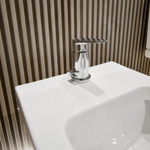 Imagen de Griferia de bidet Monocomando ZOE cromado con transferencia